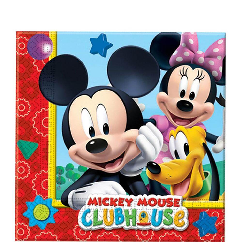 Mickey Mouse fødselsdag servietter