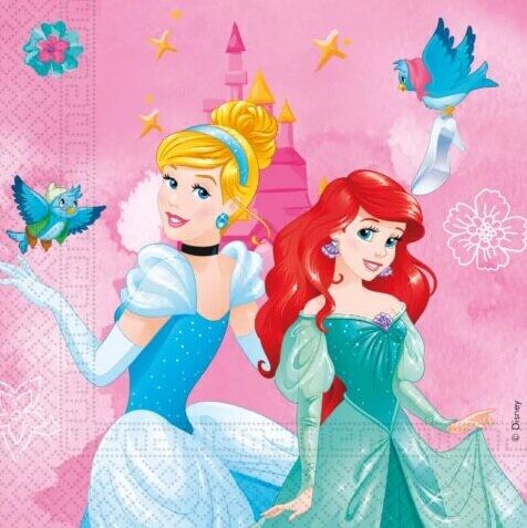Disney Prinsesser servietter til prinsesse fødselsdag