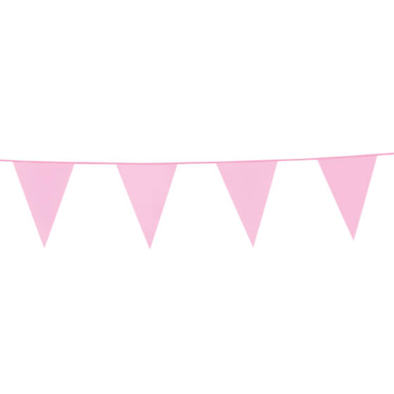 Lyserød vimpel flag guirlande