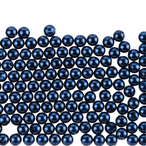 Voksperler runde blå 3mm til smykkefremstilling