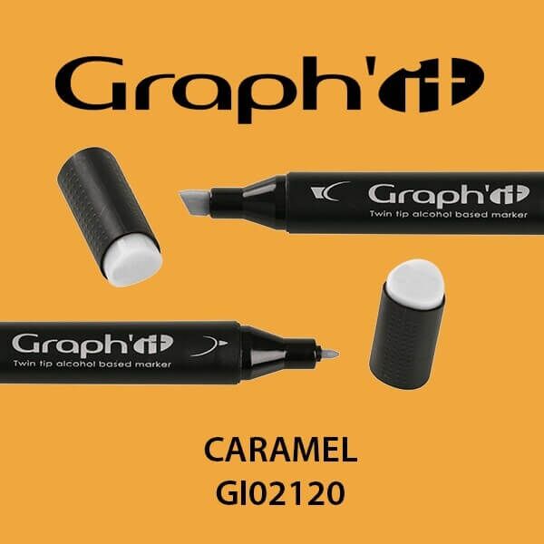 GRAPH'IT Twin Tip Marker GI02120 Caramel tusser