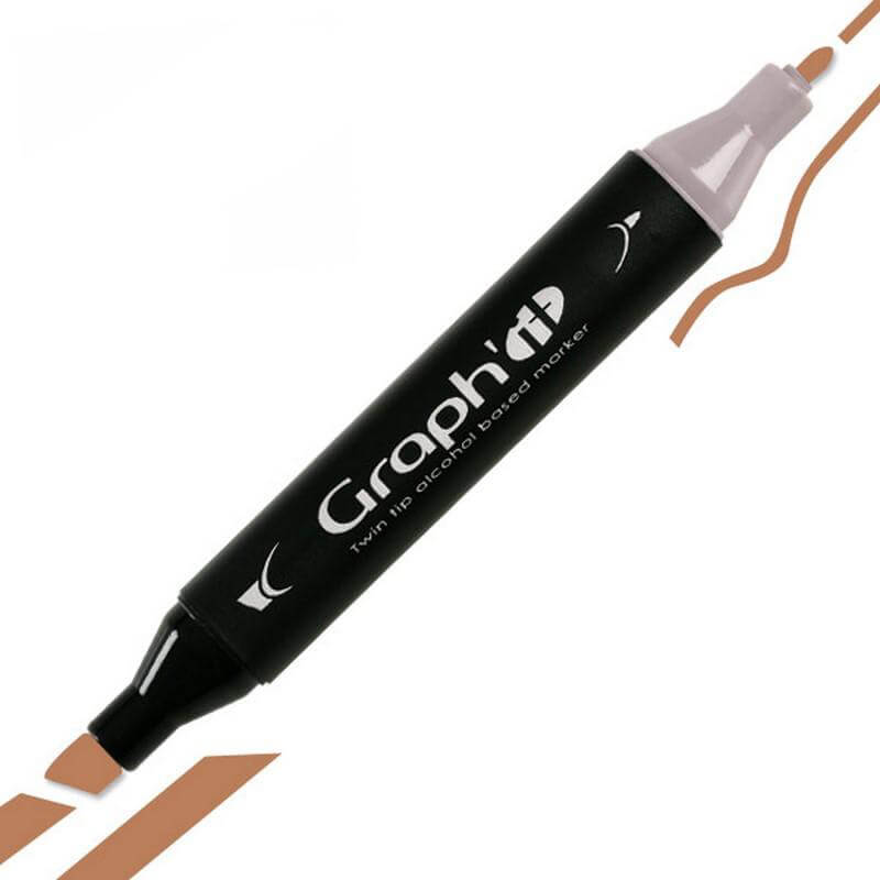 GRAPH'IT Twin Tip Marker GI03140 Teak tusser