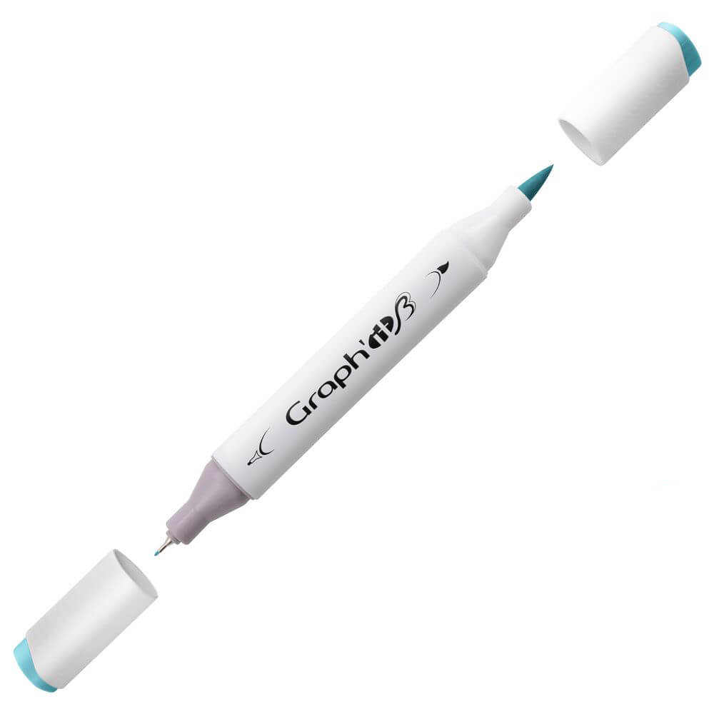 Graph'it Twin Brush Markers GI87145 Lagoon alkoholbaseret tusser
