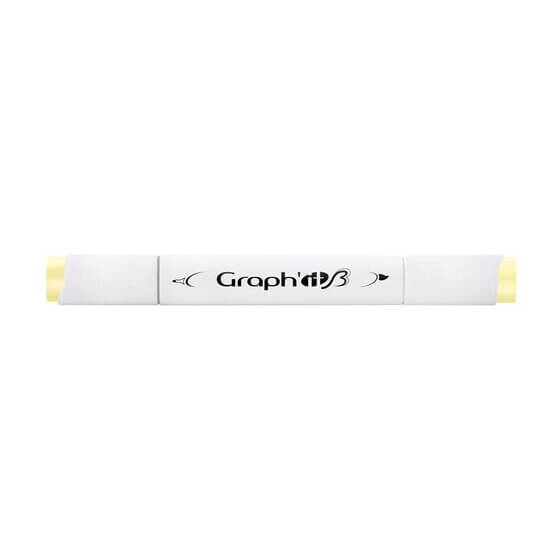 Graph'it Twin Tip Brush Markers Lemon GI81130 alkoholbaseret tusser