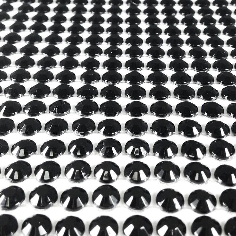 selvklæbende rhinsten sorte