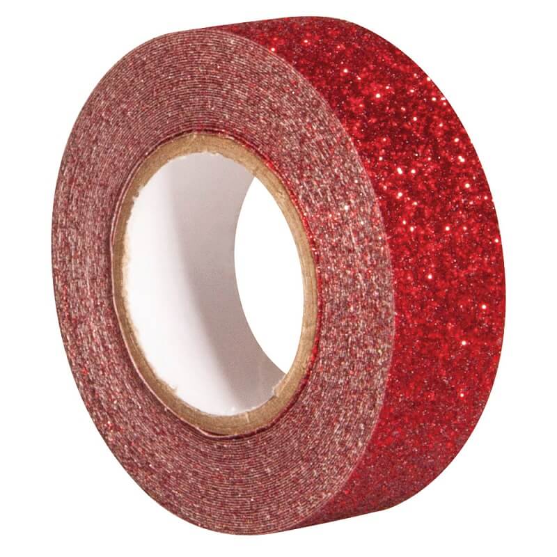 Rød glitter tape