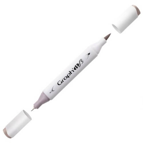 Graph'it Twin Brush Markers GI89406 Warm Grey 6 alkoholbaseret tusser