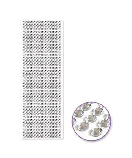 Klare selvklæbende rhinsten