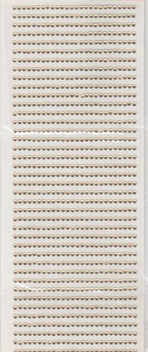 selvklæbende runde rhinsten Champagne