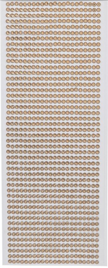 selvklæbende runde rhinsten Champagne