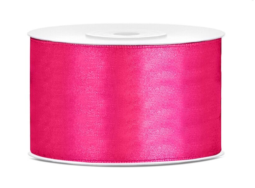 Satinbånd Mørk Pink 38 mm