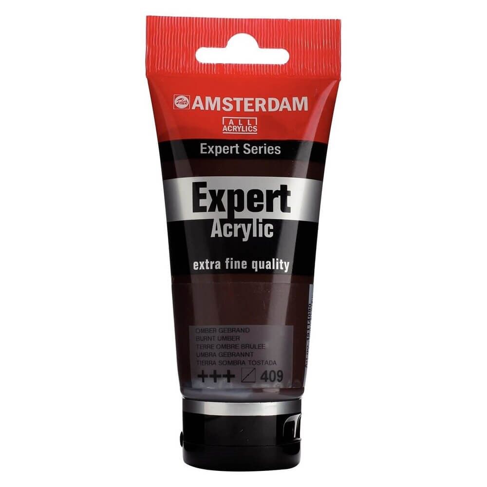 Mørk Brun Amsterdam Expert akrylmaling 75ml Burnt Umber