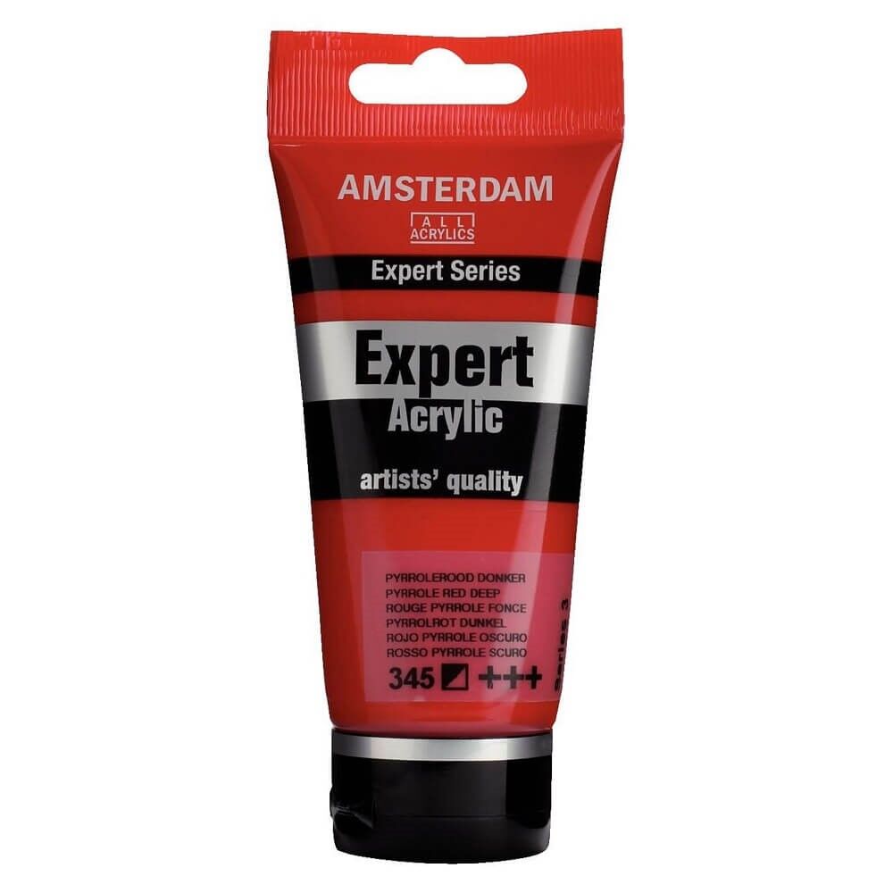 Rød Amsterdam Expert akrylmaling 75ml Pyrrole Red Deep