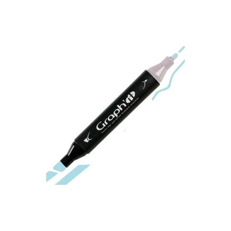 GRAPH'IT Twin Tip Marker GI07135 Atoll lyseblå tusser
