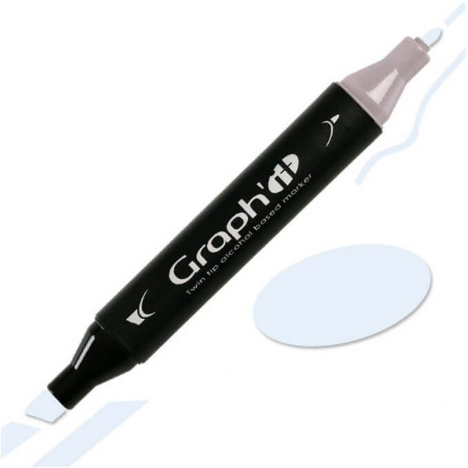 Graph'IT Twin Tip Marker GI07105 Misty Morning Alkoholbaserede Penseltusser