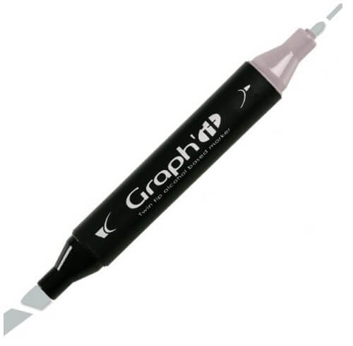 Graph'IT Twin Tip Marker GI09205 Green Grey 5 Alkoholbaserede Penseltusser