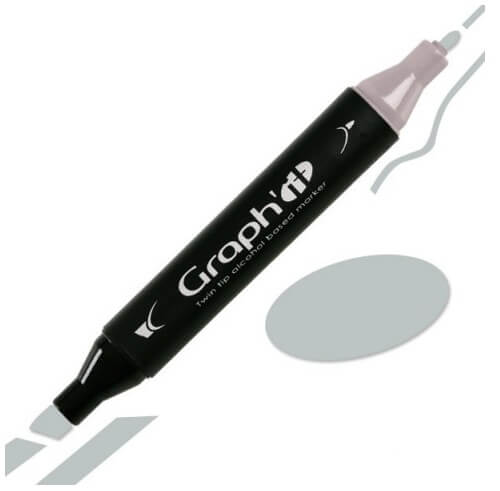 Graph'IT Twin Tip Marker GI09205 Green Grey 5 Alkoholbaserede Penseltusser