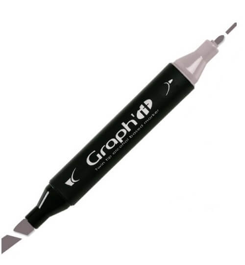 Graph'IT Twin Tip Marker GI09306 Pink Grey 6 Alkoholbaserede Penseltusser