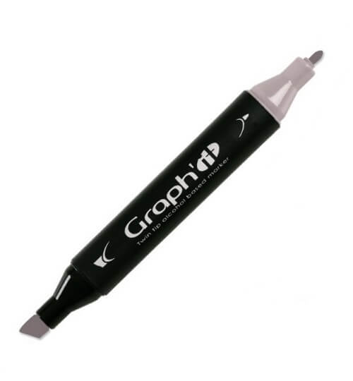 Graph'IT Twin Tip Marker GI09306 Pink Grey 6 Alkoholbaserede Penseltusser