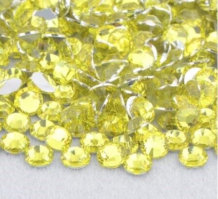 Gule rhinsten 3mm