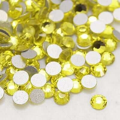 Gule rhinsten 3mm