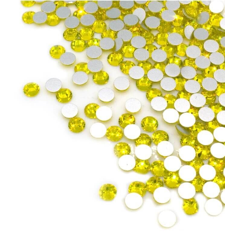 Gule rhinsten 3mm