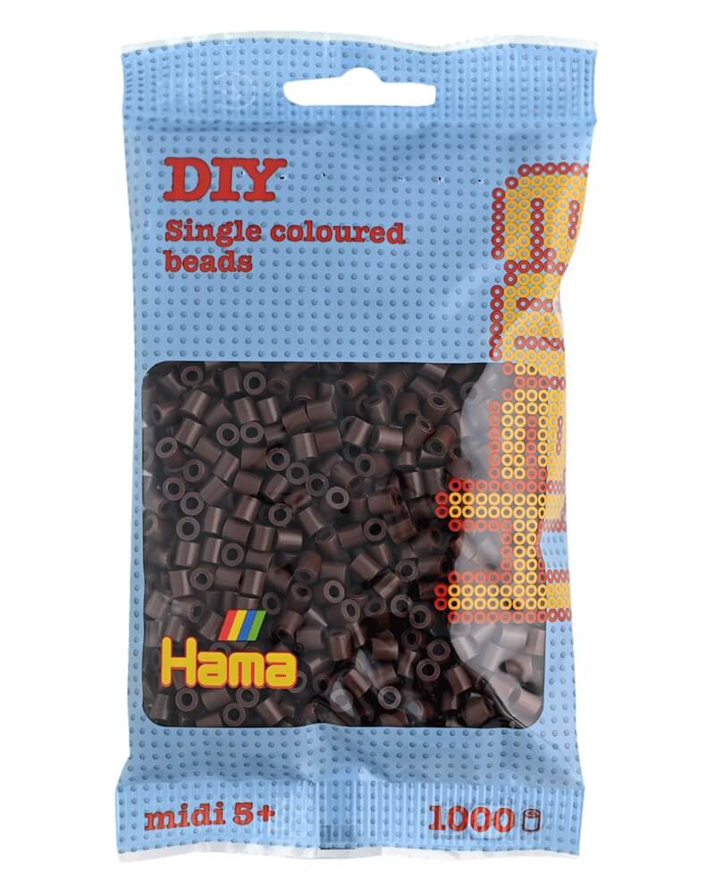 Hama midi perler brune