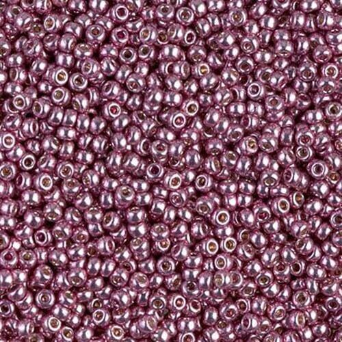 Miyuki perler seed beads 11/0 duracoat galvanized dusty orchid 4218