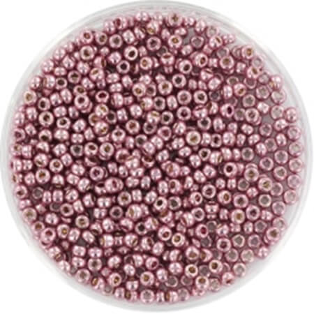 Miyuki perler seed beads 11/0 duracoat galvanized dusty orchid 4218