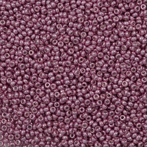 Miyuki perler seed beads 11/0 duracoat galvanized dusty orchid 4218