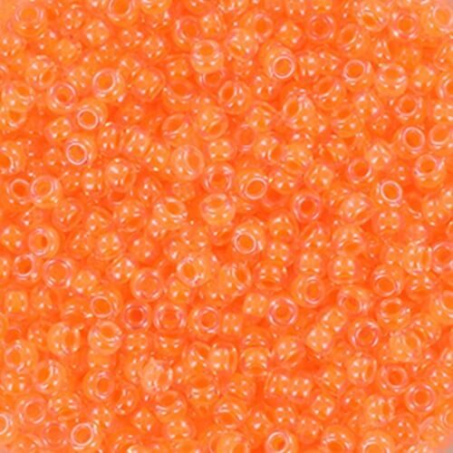 Miyuki perler seed beads 11/0 luminous soft orange 4298