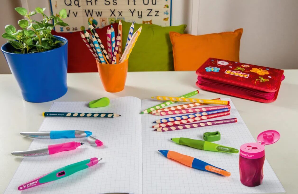 STABILO EASYcolors EASYgraph ergonomisk blyantspidser venstre hånd