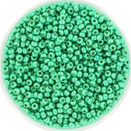Miyuki perler seed beads 11/0 duracoat galvanized aqua green