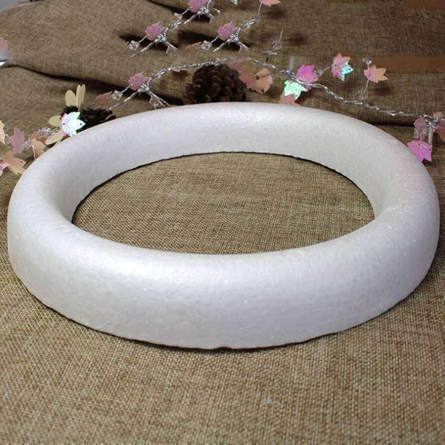 Styropor ring med flad bagside