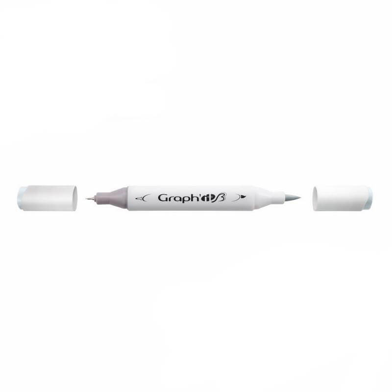 Graph'it Twin Brush Marker GI87101 Glass alkoholbaseret tusch med dobbelt spids