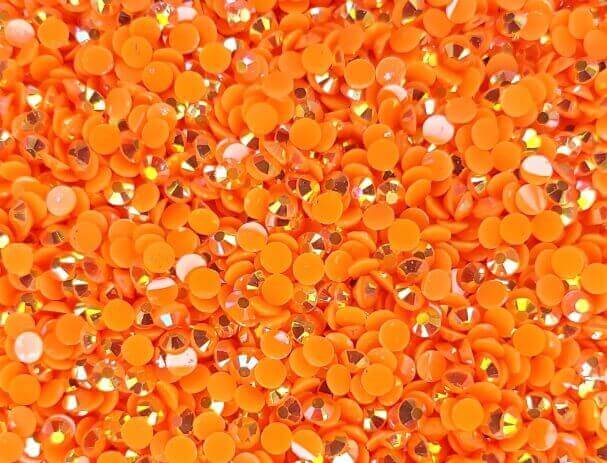 Rhinsten 5mm iriserende orange