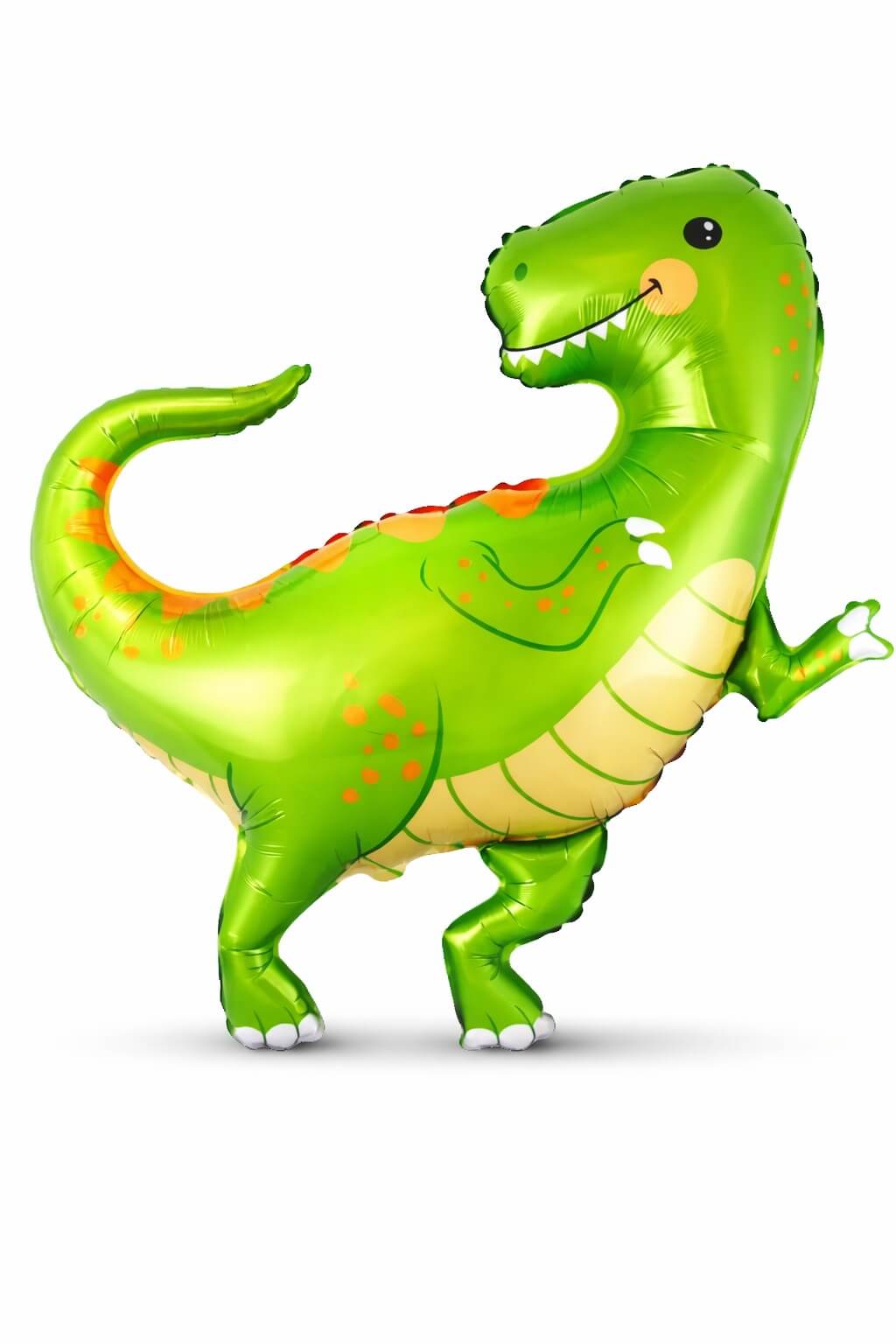 Grøn T-Rex folie ballon til dinosaur fødselsdag – stor helium ballon med dinosaur motiv