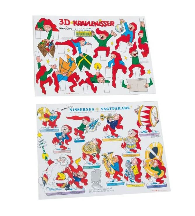 Kravlenisseark til udklip Bramming