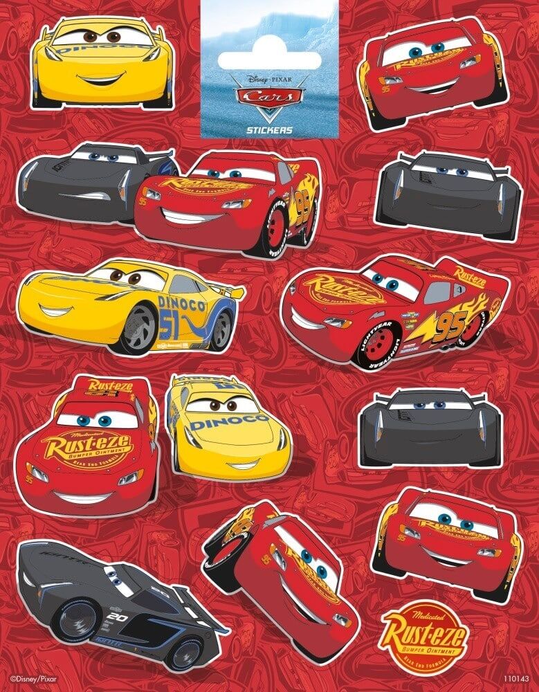 Stickers med Disney Cars, stor