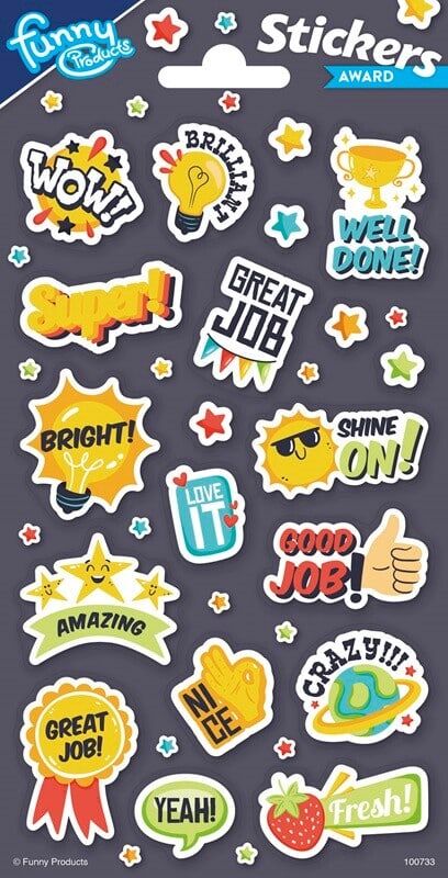 Belønnings stickers og klistermærker